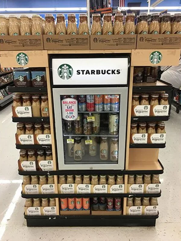Countertop Starbucks Fridge wit Custom Branding