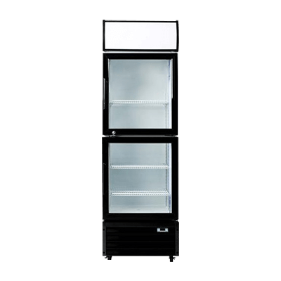 Upright Display Coolers with Split Half Doors