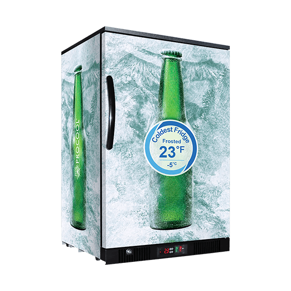 Back Bar Solid Door Coldest Beer Fridge