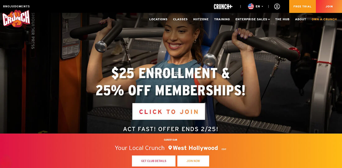 Top 10 Gyms_Crunch Fitness Top 10 Gyms_Crunch Fitness