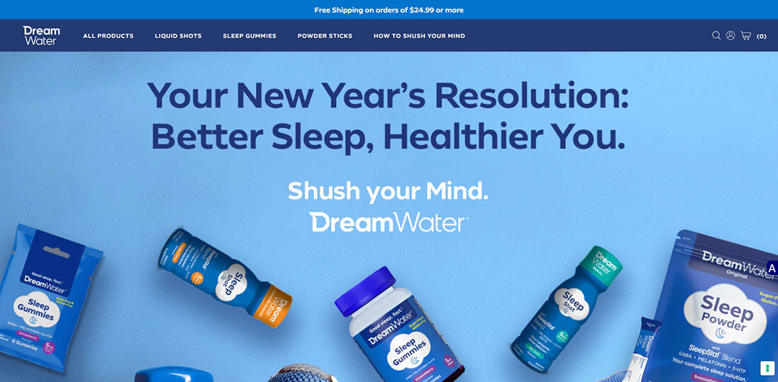 Top Sleep Drinks Brands_Dream Water