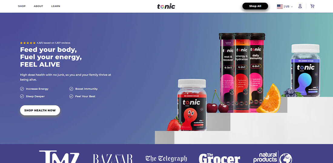 Top Sleep Drinks Brands_Tonic Health Night Time Immunity Drink