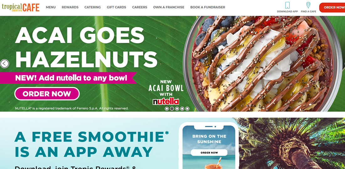 Top Smoothies Brands_Tropical Smoothie Cafe