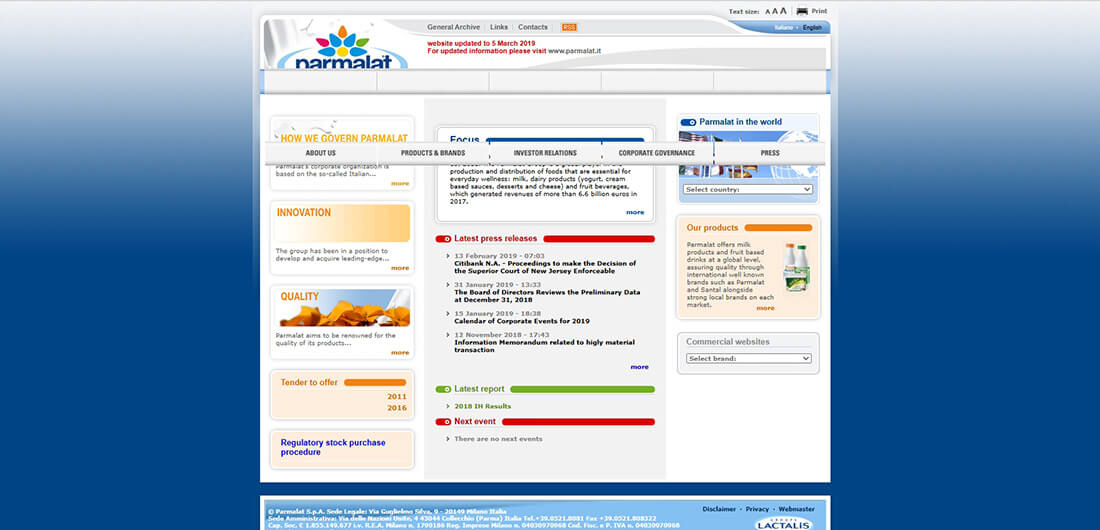 Top Beverage Companies in Italy_Parmalat S.p.A