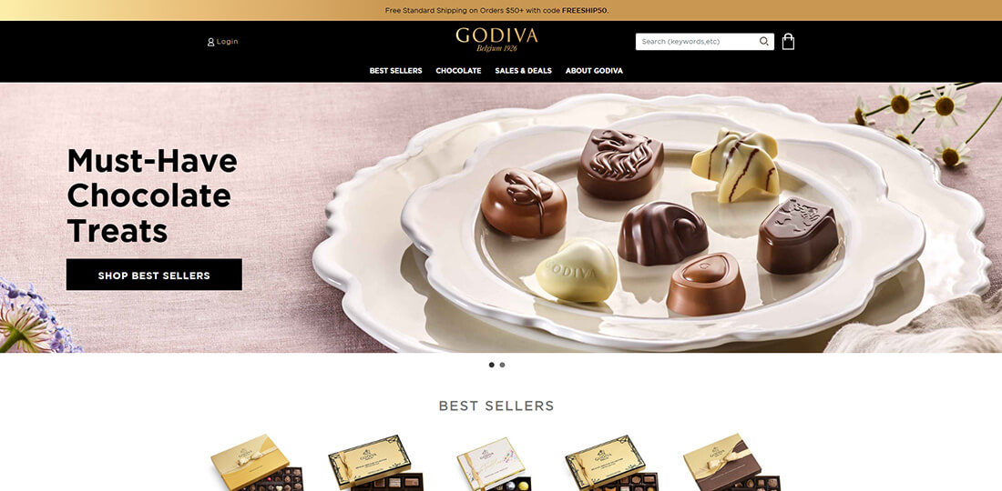 Top Chocolate Brands_Godiva Chocolatier