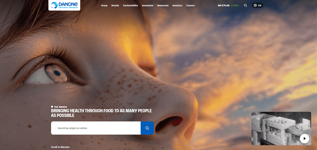 Top Beverage Companies in France_Danone