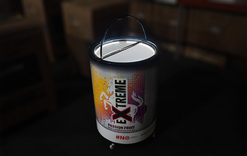 Can-shaped Cooler with LED Light