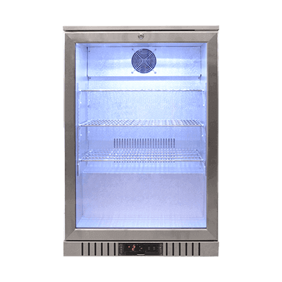 Stainless Steel Glass Door Beer Fridge 600mm Wide