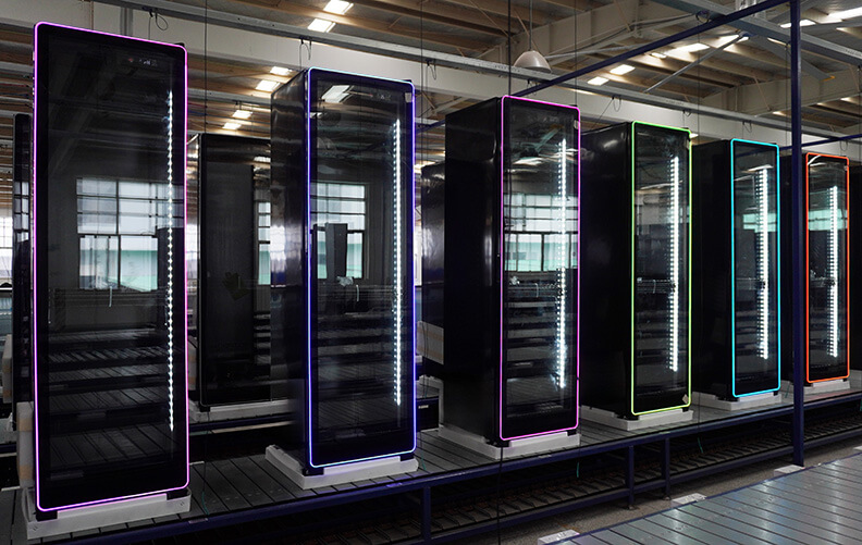 GlowFrame 1 Door Display Cooler Production
