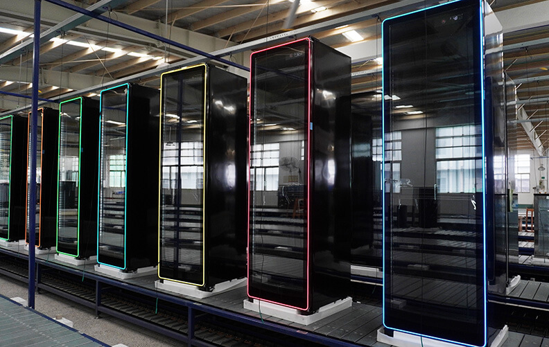 GlowFrame Single Door Upright Cooler Production
