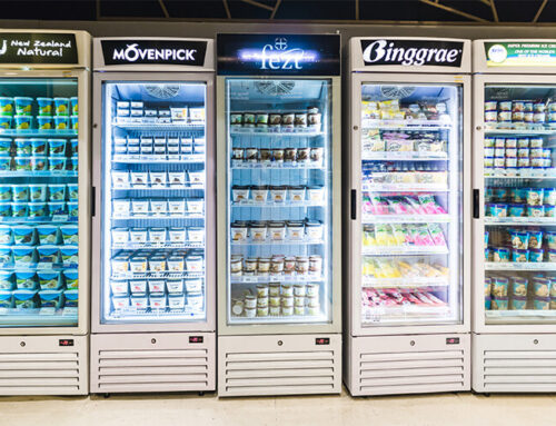 Electrically Heated Glass Door Fridges