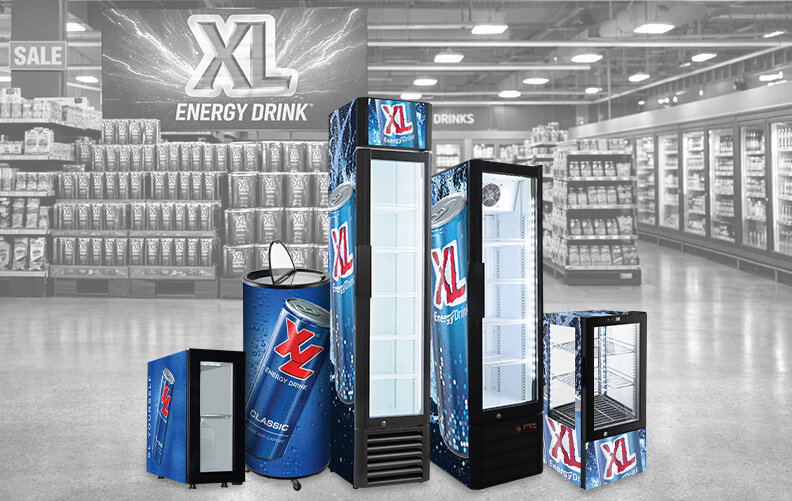 Custom Beverage Coolers for Energy Drinks
