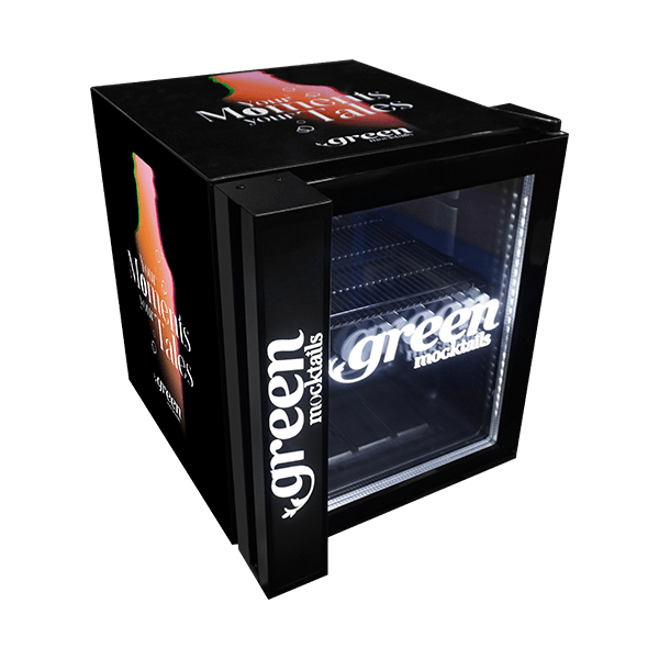 Mini Refrigerator with Glass Door & Branding Handle