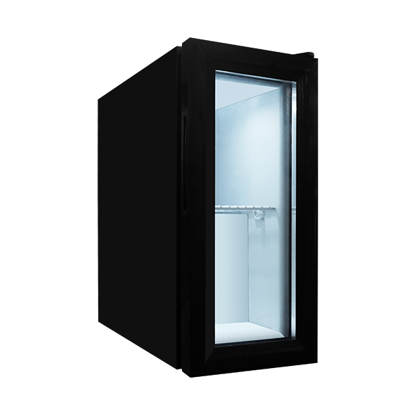 Narrow Mini Fridge Clear Door