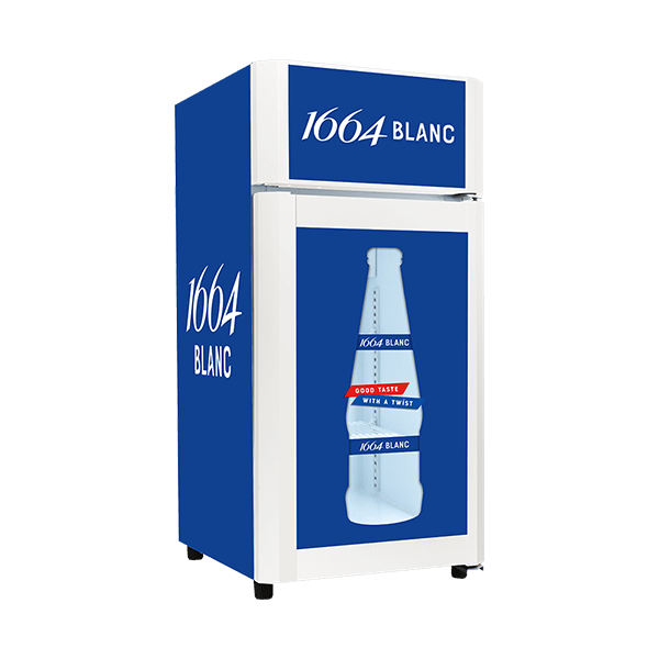 Promotional Glass Door Mini Beverage Fridge with Lightbox