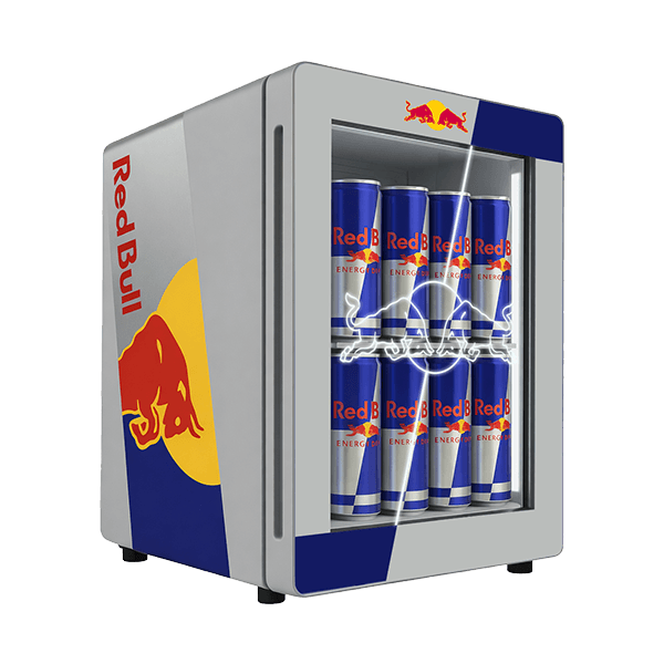 Red Bull Mini Refrigerator with Glass Door