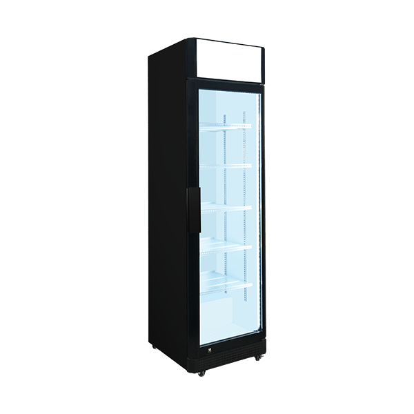 Single Door Upright Bottle Cooler with Lightbox