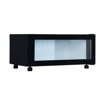 Small Glass Door Mini Fridge with Shallow Shape