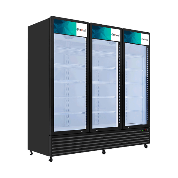 3 Door Large Retro Refrigerator