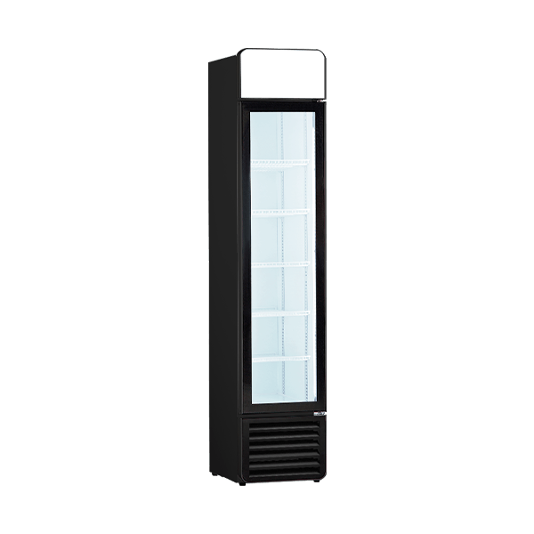 Slim Retro Fridge with Lightbox