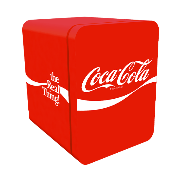 Solid Door Compact Mini Fridge with Retro Design & Custom Branding