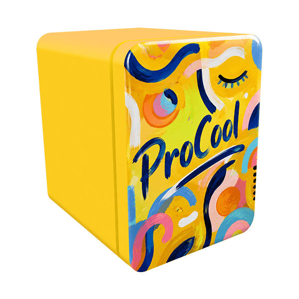 Solid Door Compact Mini Fridge with Retro Design & Custom Color